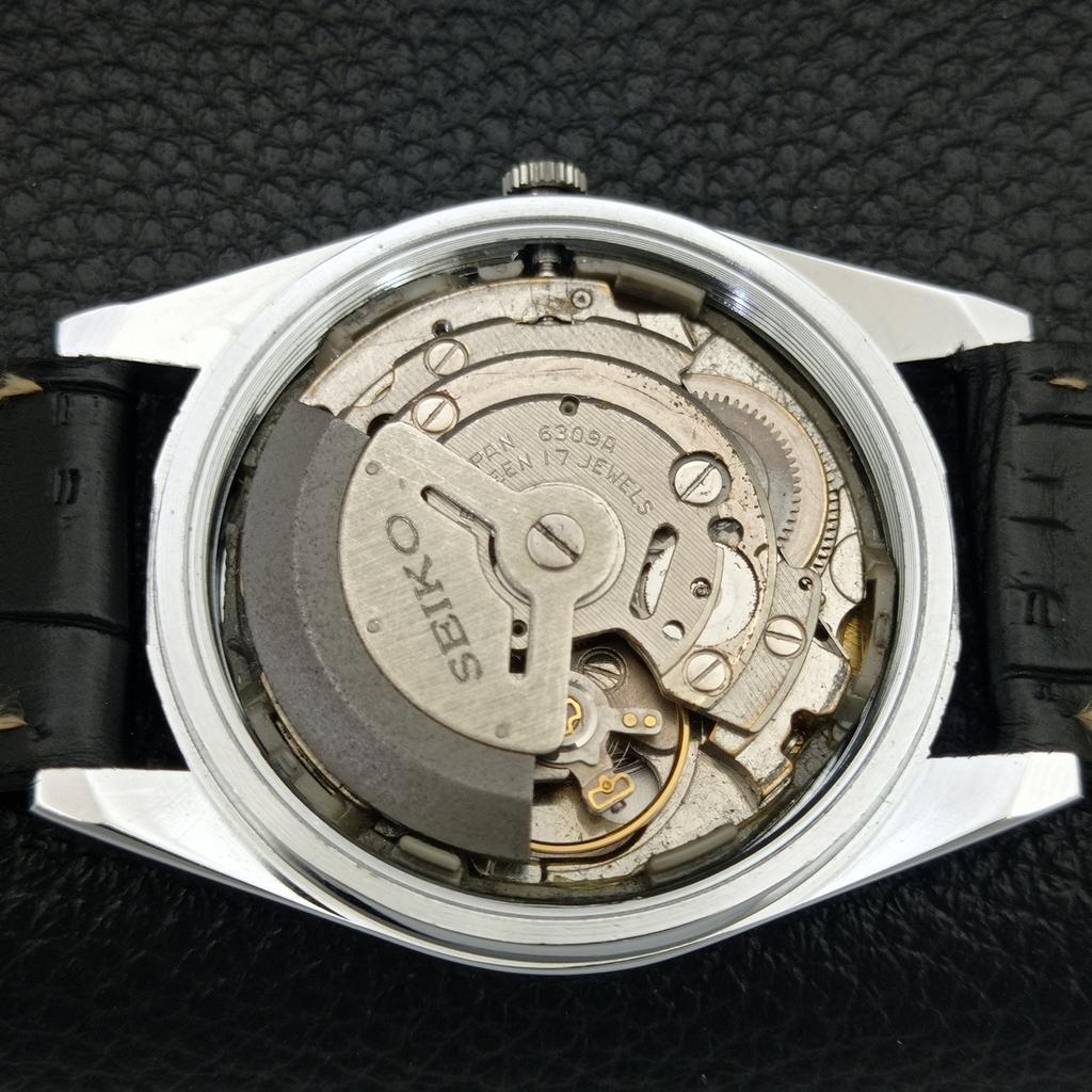 ВИНТАЖНЫЕ ОТРЕМОНТИРОВАННЫЕ МУЖСКИЕ АВТОМАТИЧЕСКИЕ ЧАСЫ SEIKO 5 6309A ЯПОНИЯ БЕЛЫЙ ЦВЕТ a442824-1
