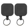 2 шт. Выдвижной брелок, грязеустойчивый, портативный, из нержавеющей стали, противоугонный брелок для ключей