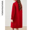 Women's Mid-Length Wool Blend Coat S51015N1