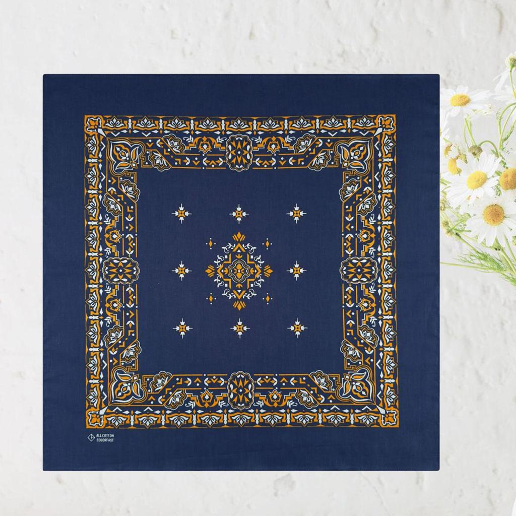 Унисекс Вечеринка Ковбойские Банданы Мода Шейный Платок Квадратный Платок Хип-хоп Повязка на Голову Дышащая Танцевальная Повязка на Голову