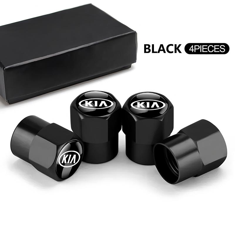 4pcs Car Tire Valve Caps Anti Rust Dustproof Covers For KIA Sportage Seltos Sorento K3 K4 Soul Carnival EV6 EV9 Carnival K5 EV5 ZR9