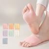 Half-foot Socks for Women In Summer, Thin Half-toe Split Socks, Anti-slip Two or Five-toe Slippers, Pure Cotton Invisible Boat Socks