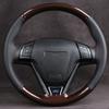 DIY Car Steering Wheel Cover Carbon Fiber Black Superfiber Leather 38cm Hand-Sewn Vehicle Wheel Wrap Comfortable Grip Anti-slip