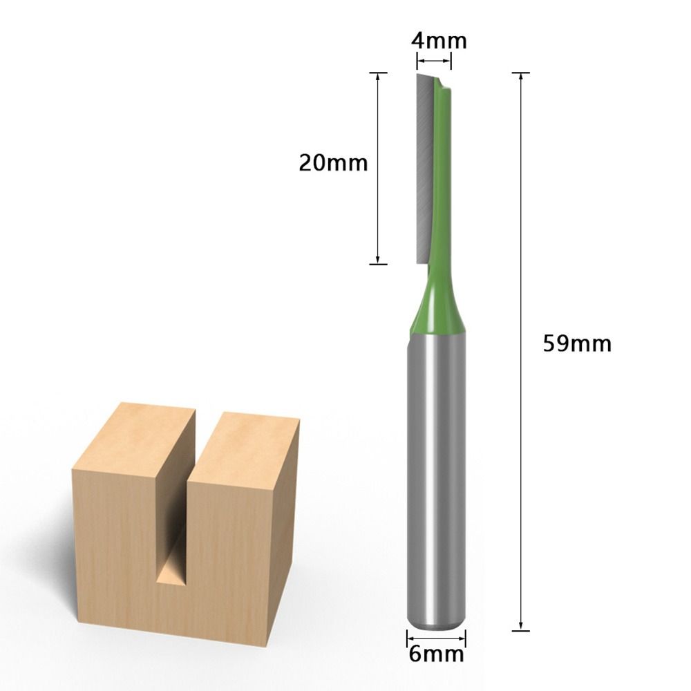 6mm Shank Single Edge Double Edge Drill Bit Router Bits Slotting Cutter Milling Cutter
