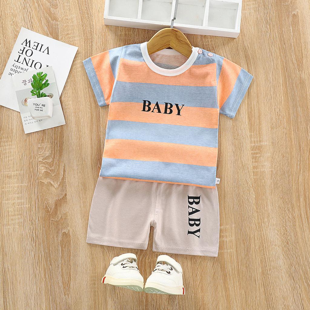 Kids Short Sleeve T-shirt + Shorts Set Summer