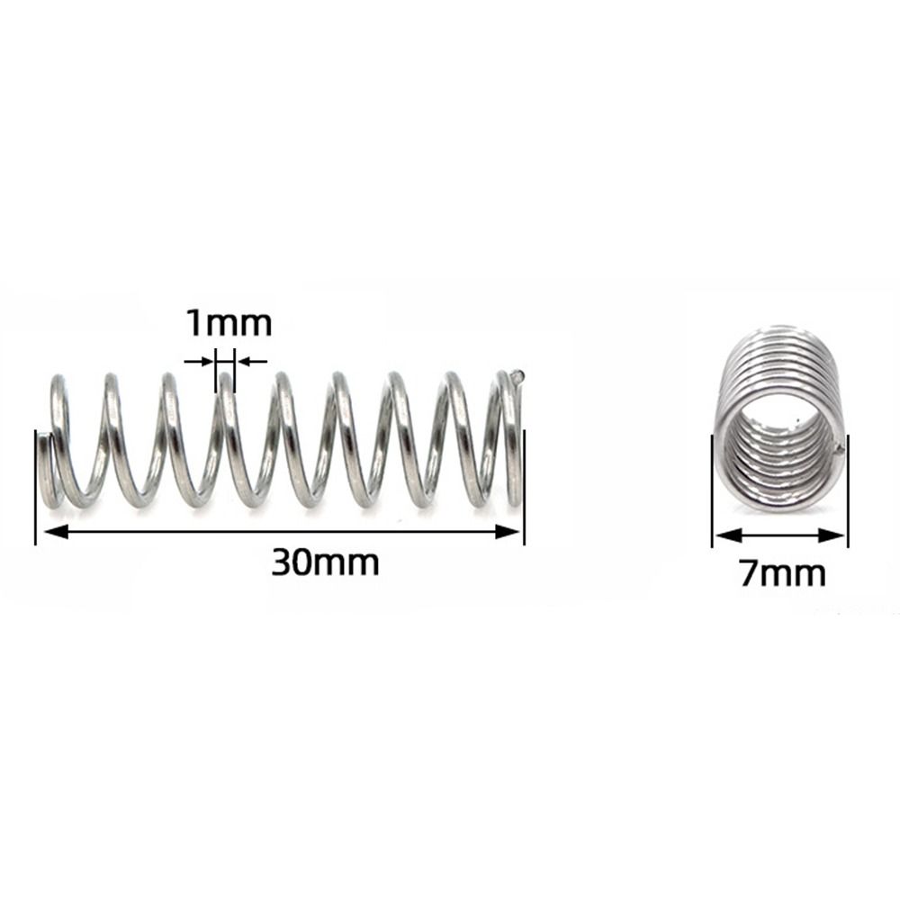 10Pcs Silver Tone Extended Compressed Springs Compression Spring Shop and Home Repairs