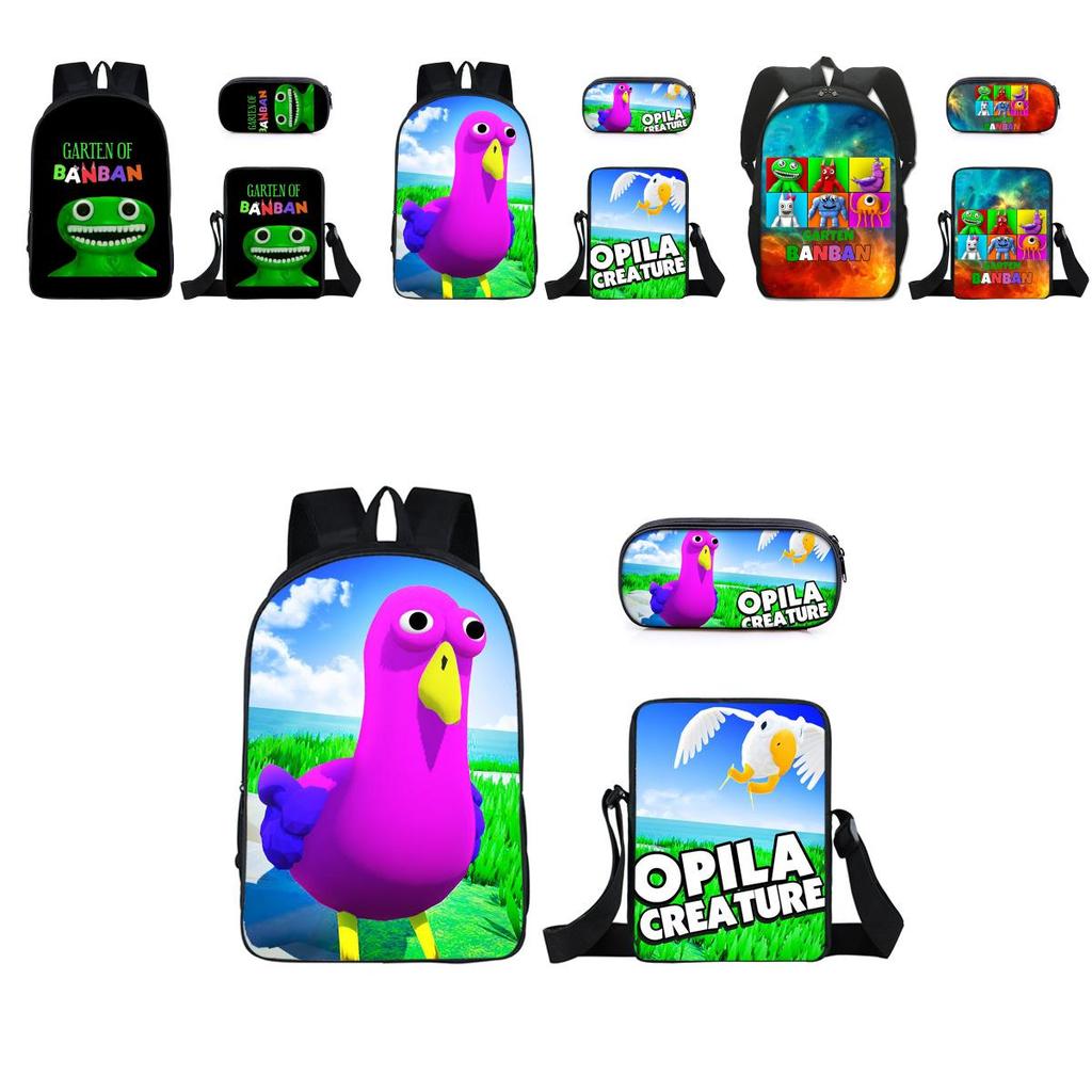 3 шт./компл. Рюкзак Garten Of Banban, наплечная сумка, пенал, студенческий школьный подарок