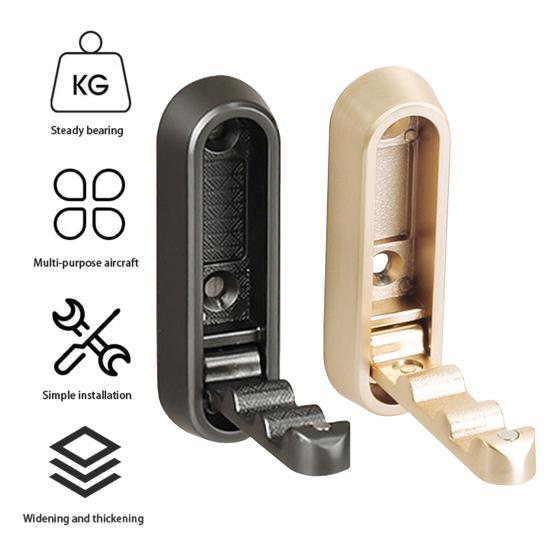 Foldable Wall Hook Heavy-Duty Zinc Alloy Hook Wall-mounted Towel Coat Hook for Door Bathroom Kitchen Bedroom Storage