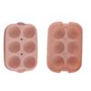Silicone DIY Ice Cubes Mold Ice Ball Maker Mould Tray for Home Bar Party Cocktail UseLight Pink 6Hole 45mm