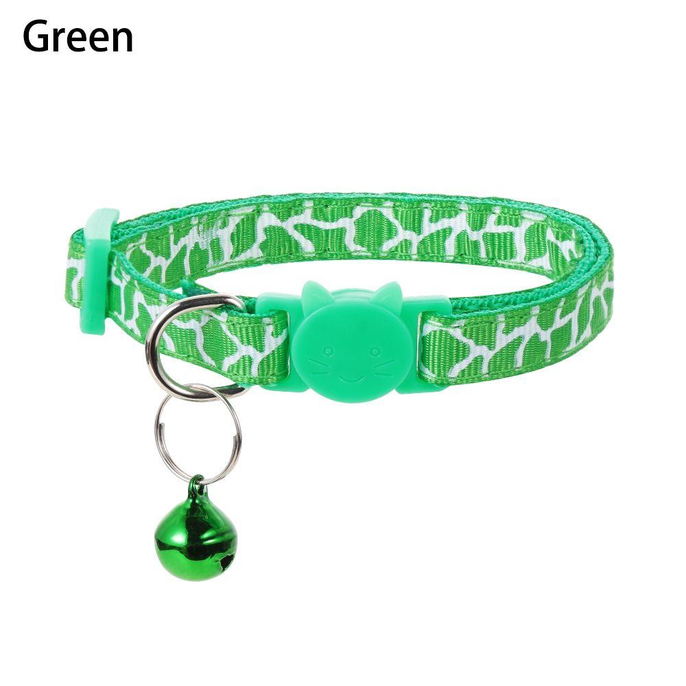 Puppy Cute Cat Head Cat Accessories Bell Pendant Kitten Necklace Dog Collar Cat Collars