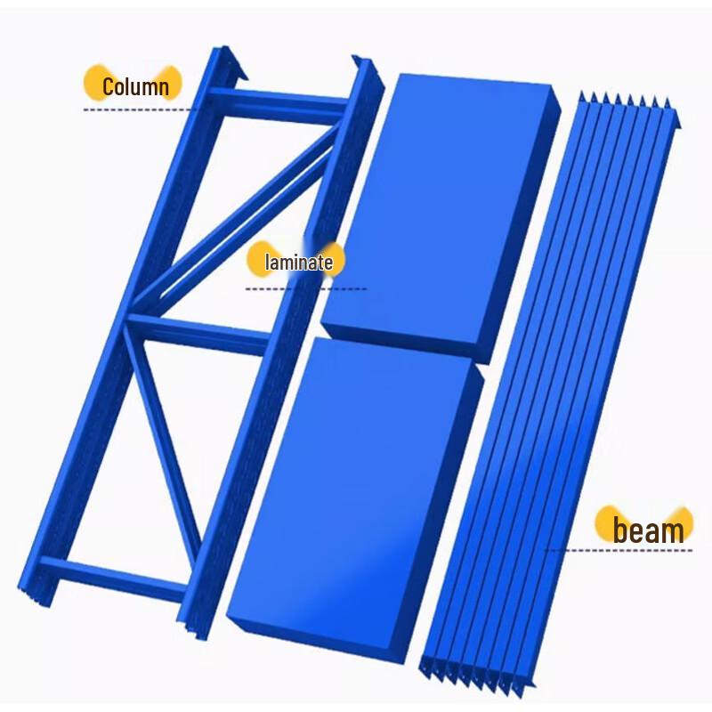 Zhuangduo Heavy-Duty 5-Tier Warehouse Storage Shelf