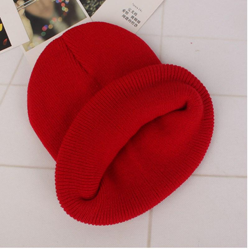 Классическая многоцветная шапка, новые горячие зимние шапки для женщин и мужчин, вязанная однотонная осенняя шапка