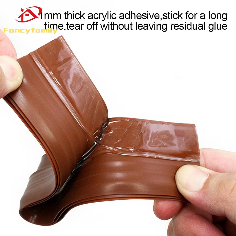 Fancy 1M Waterproof Seal Strip Windbreak Stopper Door Bottom Guard Door Draft Excluder Strip Self Adhesive Tape Bottom Strip