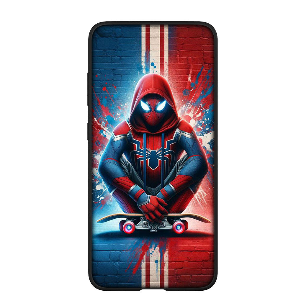 Phone Case for iPhone 17 16 15 Xiaomi Poco F8 F7 X7 X6 M8 C85 C75 C71 Redmi Note 14 13 12 11 Pro Max A4 14C 13C 15C Spider Man Marvel Spiderman Cover