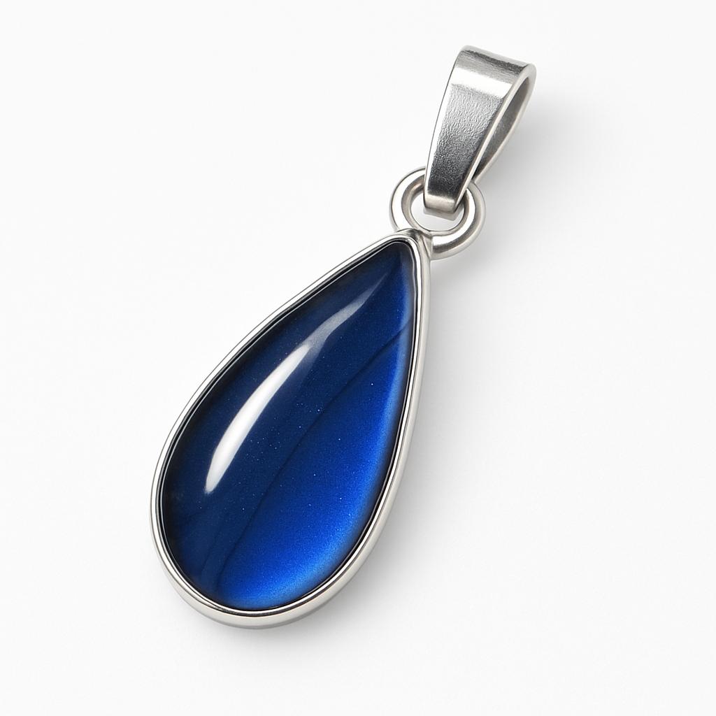 Natural Opal Pendant Pear Cut Gemstone 22.15 ct 925 Sterling Silver October Birthday Birthstone