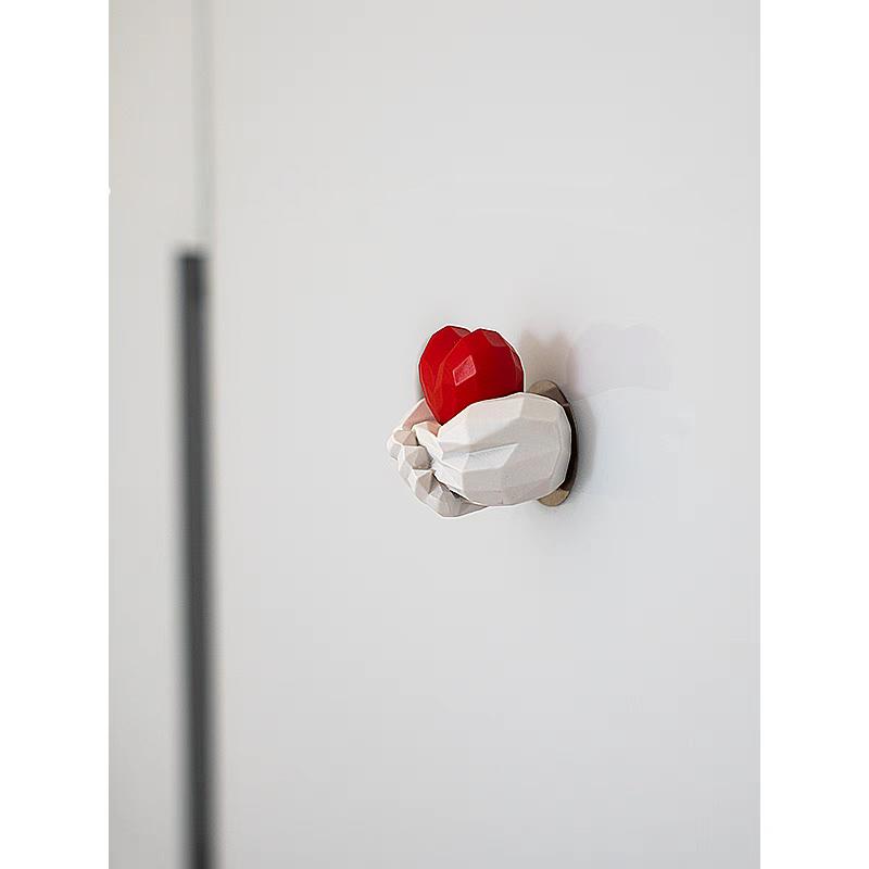 Любовь Магнит на холодильник Держащий Любовь Геометрическая Поверхность Наклейки на холодильник Персонализированные Украшения для холодильника Po Wall