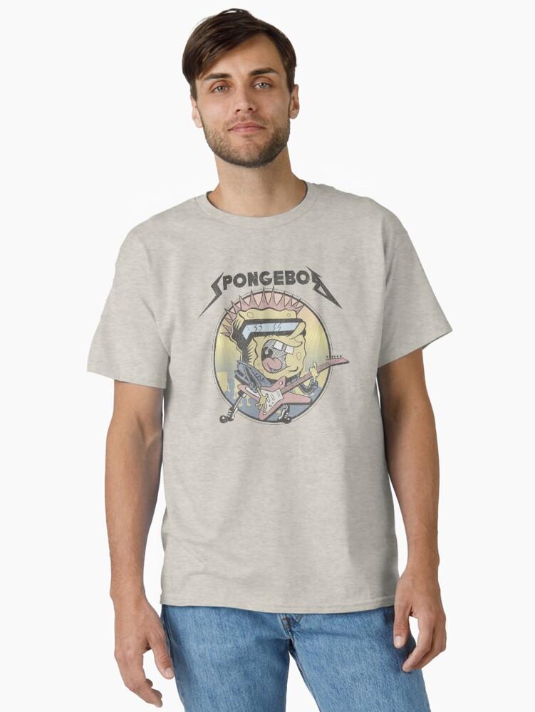 SpongeBob SquarePants SpongeBob SquarePants Heavy Metal Rock Classic T-Shirt