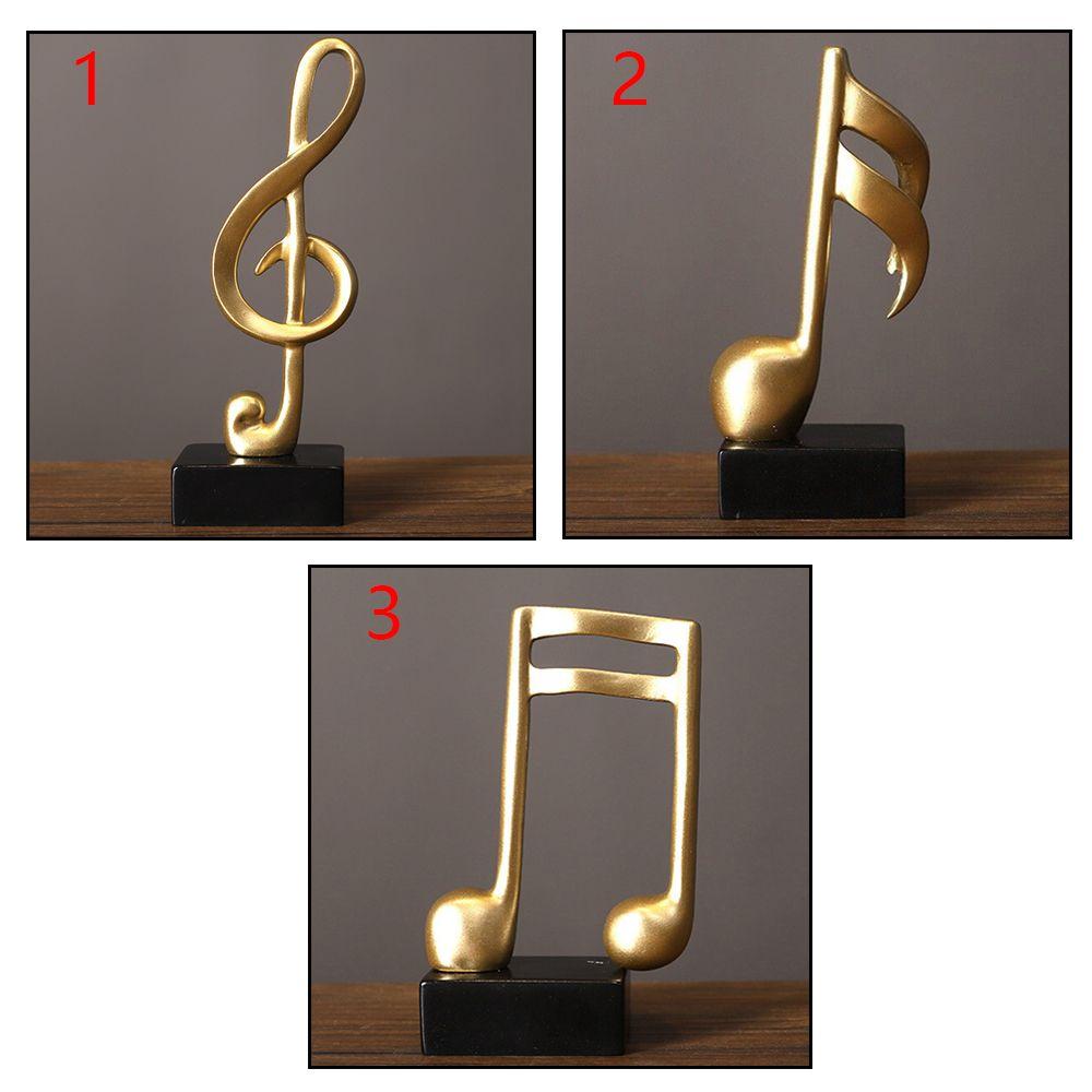 Gift Home Decor Nordic Style Photo Props Statue Music Note Ornament Figurine Music Shape Sculpture