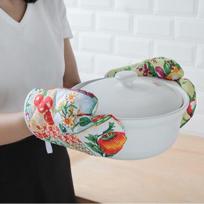 1 пара перчаток для микроволновой печи, кухонные принадлежности, варежки, териленовые, изолированные, термостойкие, нескользящие, утолщенные перчатки для выпечки