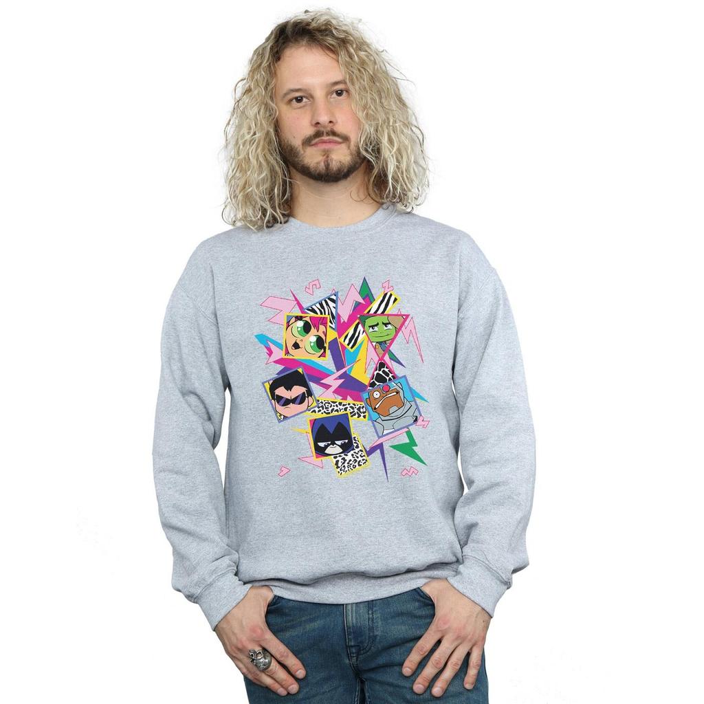 DC Comics Mens Teen Titans Go 80s Icons Sweatshirt