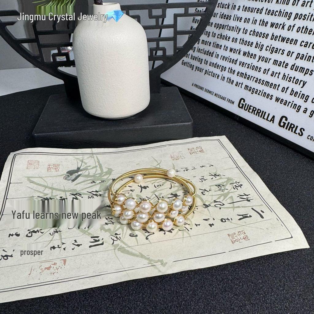 Браслет из натурального пресноводного жемчуга