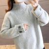 Женский свитер Осень Зима Утепленный Теплый Вязаный Эластичный С Длинным Рукавом Оверсайз Топы