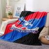 1PC Crystal Palace F.C Patterned Flannel Blanket Suitable For All Seasons for Home Decor Warmth and Comfort Gifts Holiday Present