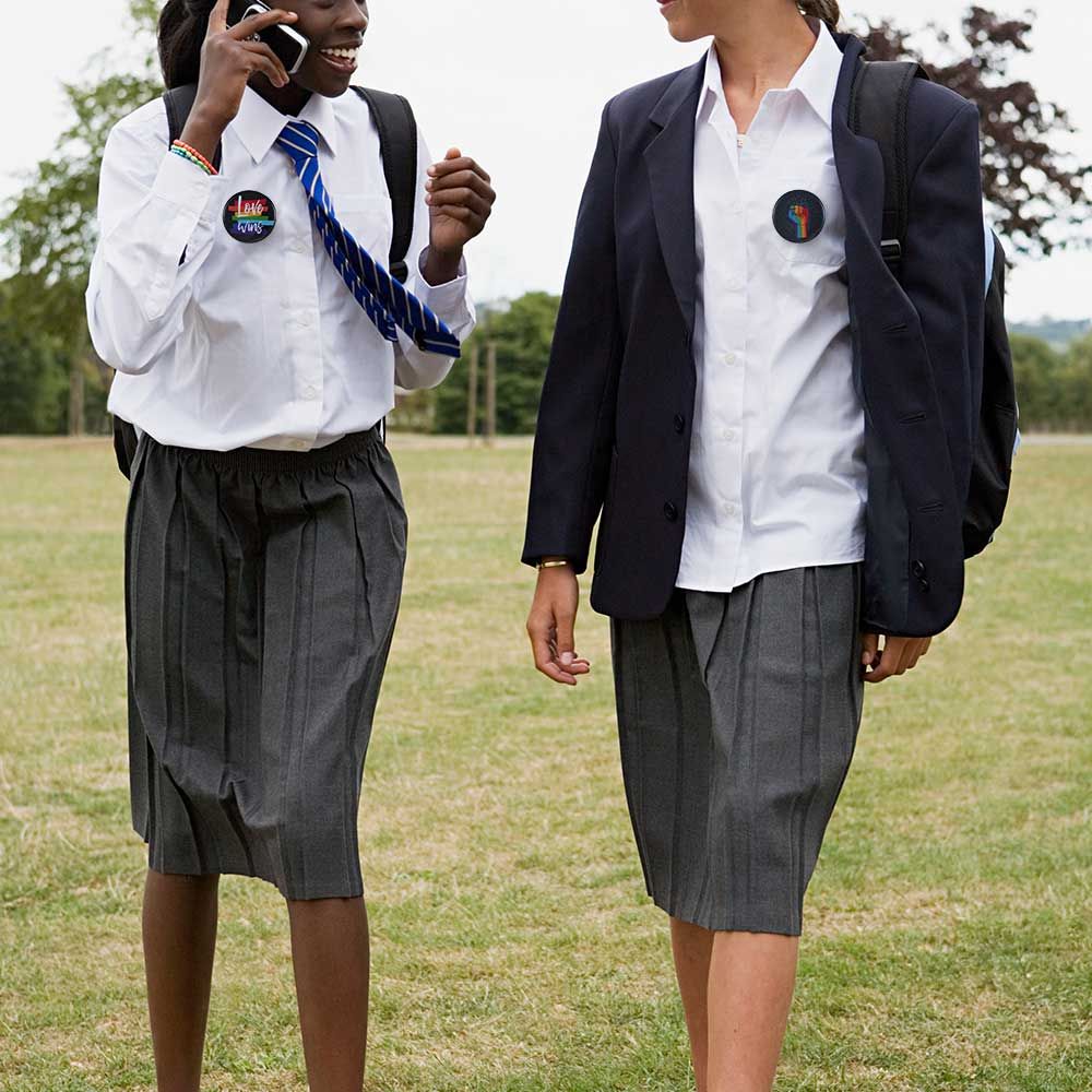 Clothing Denim Jewelry Accessories Gay Badge LGBT Brooches Rainbow Brooch Collar Pin