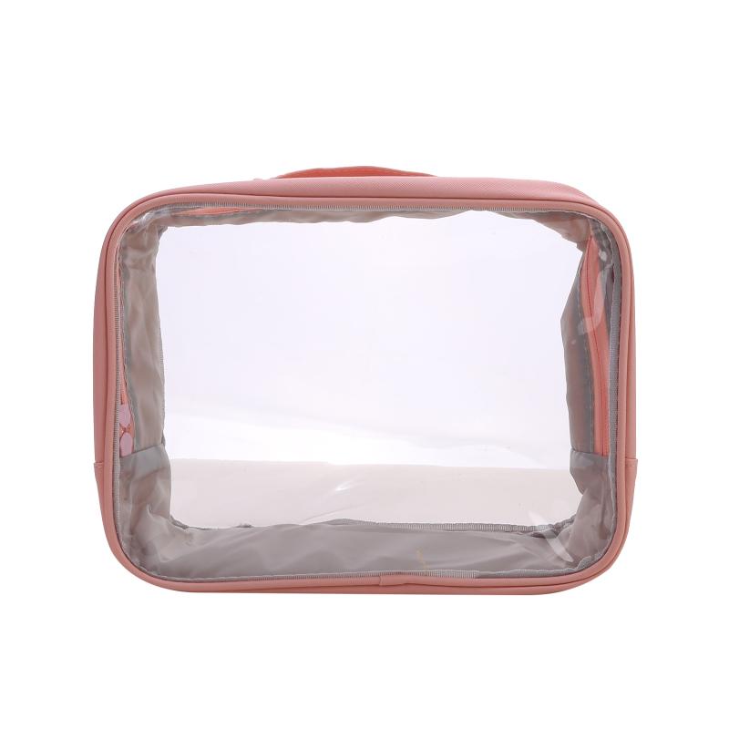 Прозрачная косметичка из ПВХ для женщин, водонепроницаемая прозрачная косметичка, косметичка, органайзер для макияжа, сумка для хранения туалетных принадлежностей для ванны