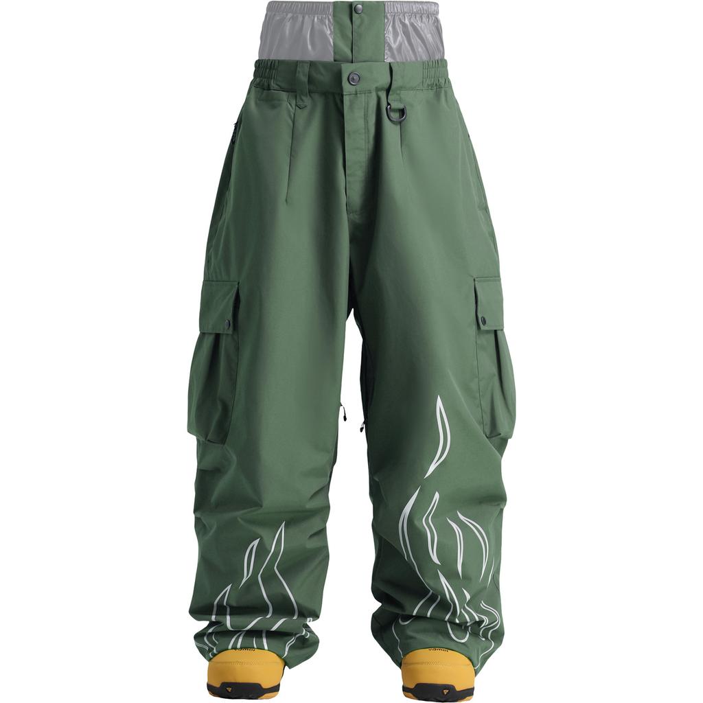 Мужские и женские широкие лыжные штаны, водонепроницаемые, ветрозащитные, для сноубординга, утепленные, зимние, для активного отдыха, походов, теплые лыжные штаны, свободные спортивные штаны для снега