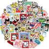 60 Japanese Trendy Brand Graffiti Stickers Decorative Notebook Guitar Notes Suitcase DIY Waterproof