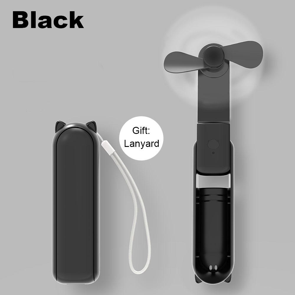 Маленький карманный вентилятор с USB-зарядкой, однотонный, охлаждающий ручной вентилятор, портативный ручной вентилятор, подарки