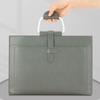 File A4 Leather Bag File Bag Multifunctional Tote Bag Receipt Storage Bag Highend Waterproof Large Capacity