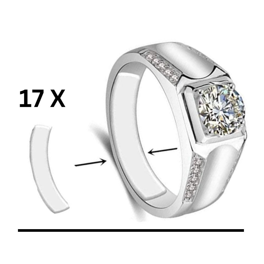 15 листов силиконовых колец, регулятор размера, невидимые защитные кольца, новые редукционные накладки, свободные кольца, ювелирные изделия