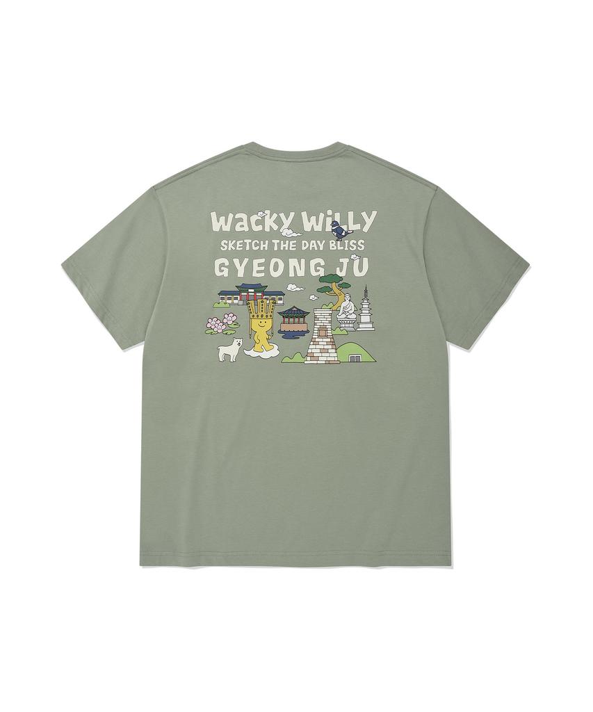 WACKY WILLY Футболка для гонок серии Kiki Travel Зеленая