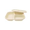 Jiwanggu Disposable 3-Compartment Biodegradable Food Containers