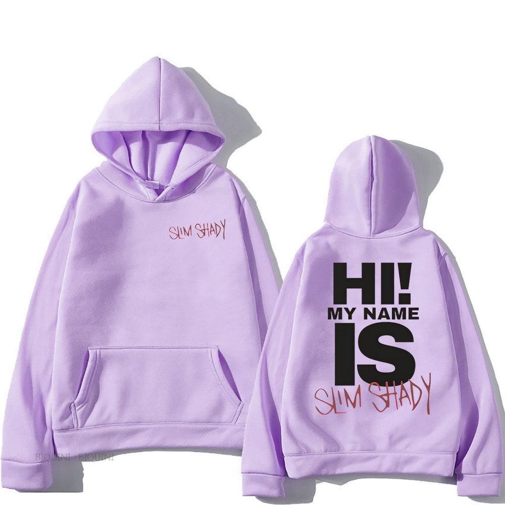Толстовки Eminem Slim Shady Sudaderas Con Capucha с длинным рукавом для мужчин и женщин, флисовые свитера унисекс с капюшоном Sudaderas