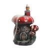 Mushroom House Backflow Incense Burner Resin Handicraft Nature Theme Waterfall Incense Burner Aromatherapy Ornament Home Decor Adult Sex Wear