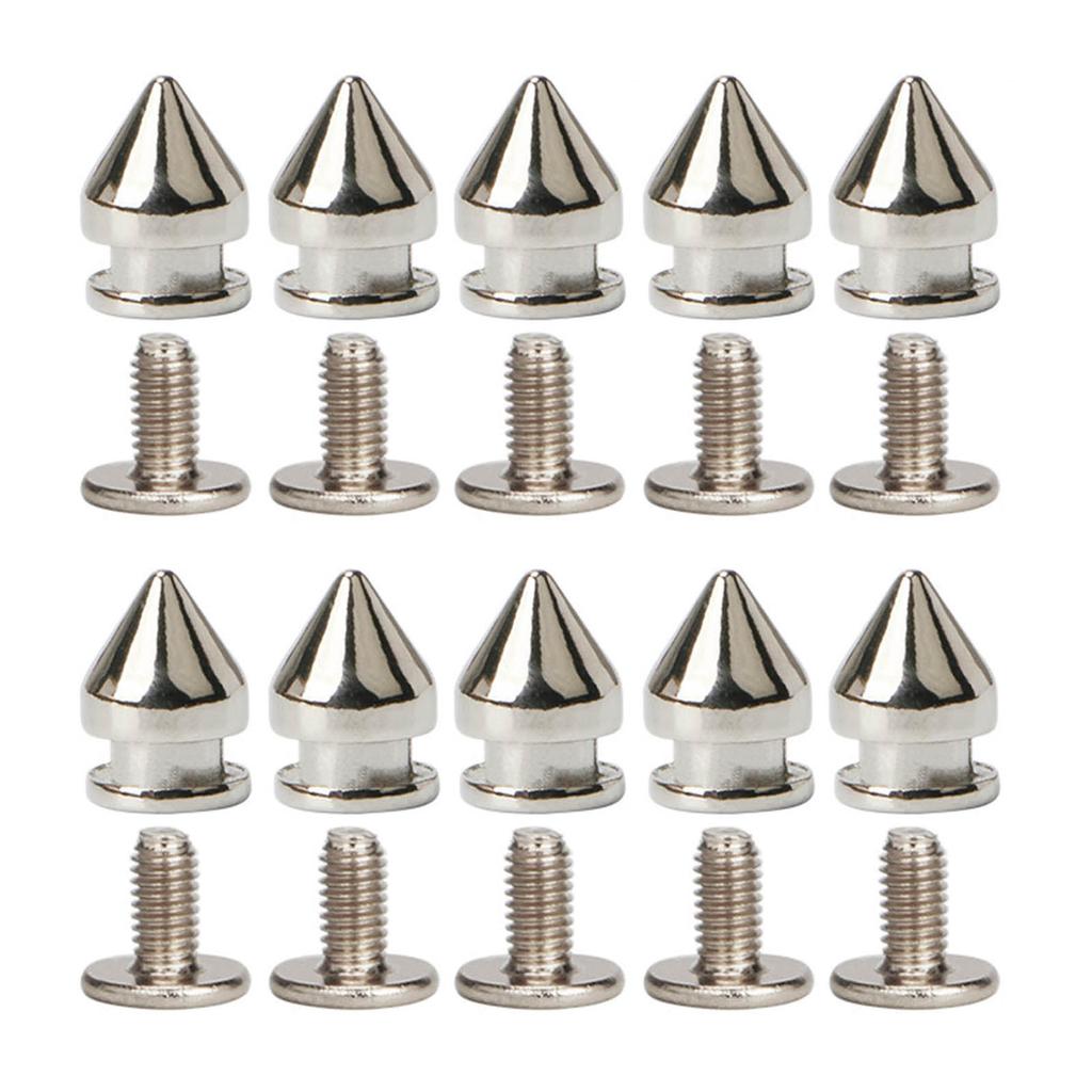 Набор декоративных заклепок 10 шт. Панк-стиль Пряжки-гвозди Винтовые заклепки-шипы для DIY-поделок ПУ ремень Обувь Одежда Шипы