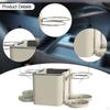 Car Armrest Storage Box Organizer with 4 Cup Holders Easy to Install Universal Tissue Holder
