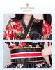 Women's Japanese Style Summer Kimono Cosplay Costume with Traditional Print