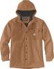 Jacket Carhartt Rain Defender Relaxed Fit Heavyweight Hooded Shirt Jac Oiled Walnut Heather