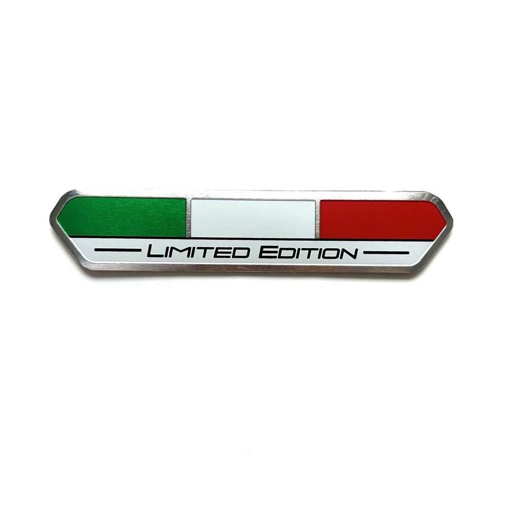 Limited Edition Italy National flag Aluminium Adhesive Emblem Rear Trunk Badge Fender Sticker Body Decal car emblem