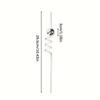 10/20PCS Disco Ball Straws Pink Silver Mirror Straw Reusable Plastic Cocktail Drinking Straws Party Supplies