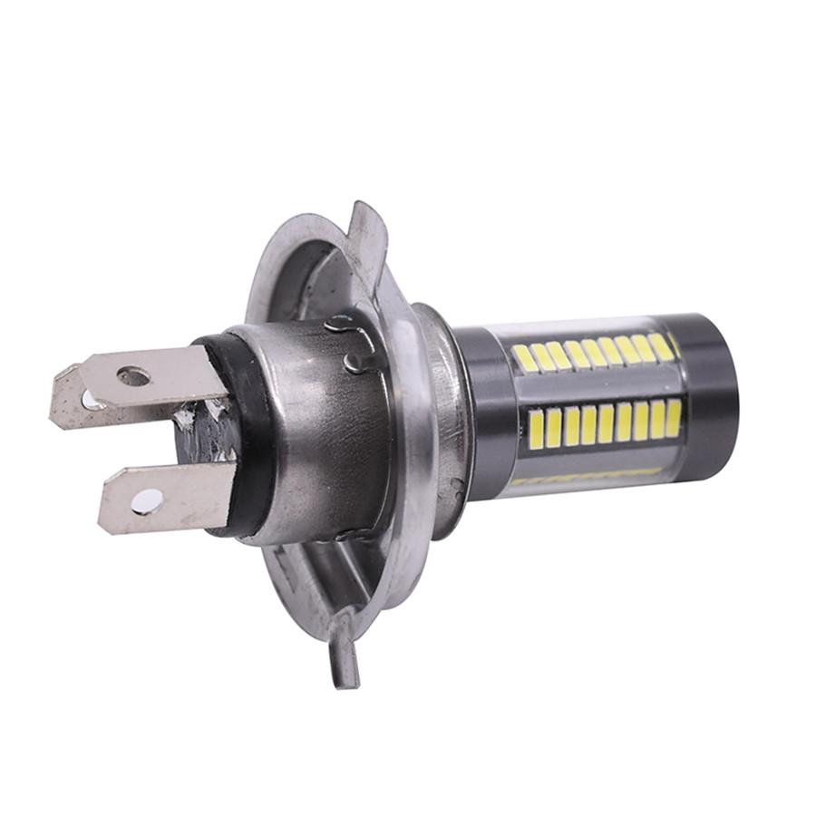100 Вт 6-сторонняя белая 6000K H4 9003 HB2 66-светодиодная 12 В-24 В лампа фары дальнего/ближнего света, ДХО, противотуманная фара, лампа для вождения для мотоцикла