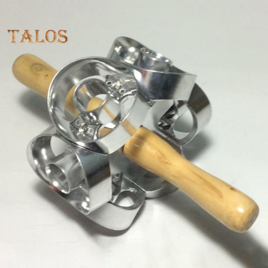 Stainless Steel Donut Mold 6-Cavity Cake Mold for Baking Circle Cookie Cutters Versatile Kitchen Tool for Cookies Biscuits Mini Cakes Snacks Desserts