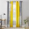 Желто-серые абстрактные художественные текстурированные шторы для спальни, кухни, оконные занавески, занавески для гостиной