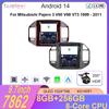 9,7-дюймовый Android 14 для Mitsubishi Pajero 3 V60 V68 V73 1999 - 2011 Автомобильный радиоприемник Мультимедиа Видеоплеер GPS-навигация Carplay