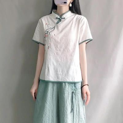 Женская летняя куртка-бомбер с короткими рукавами и воротником-стойкой, рубашка на пуговицах