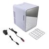 Mirrored Beauty Fridge Professional Efficient Low Power Dual Use 10L Skincare Fridge With LED Light